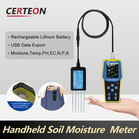 Analyseur de sol numérique 7 en 1 pour pH humidité EC NPK température testeur de sol portable