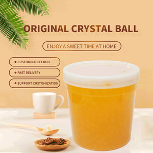 Doking Haccp Halal a granel 3kg NATA Bolas de jugo con sabor a mango Ingredientes de té de burbujas (4 botellas/caja) - Product Image 2