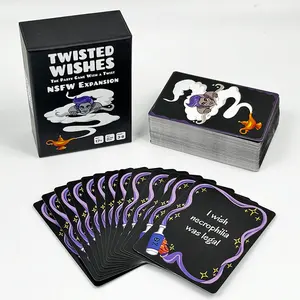 تصميم الشركة المصنعة الخاص للحفلات المثيرة للشرب لعبة بطاقات مخصصة محادثة الأسئلة بطاقات ألعاب مع مربع من أجل الأزواج البالغين