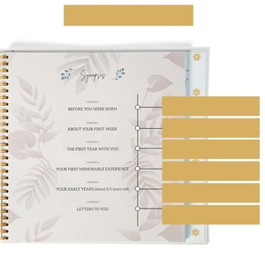 Myway Chất lượng cao tùy chỉnh bìa cứng bé Sách Đầu Tiên 5 năm Bộ nhớ cuốn sách Album ảnh cuốn sách Tạp Chí sổ lưu niệm - Product Image 2