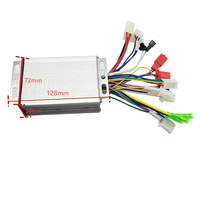 Contrôleur sans balais pour vélo électrique et trottinette électrique 36V/48V 350W, double mode (avec capteur/sans capteur)