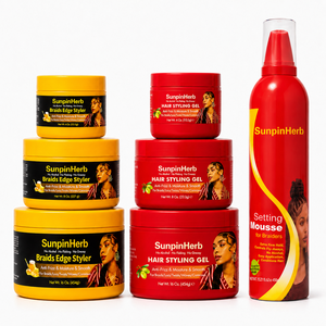 Gel Fijador Orgánico Herbal para Trenzas - Fijación Fuerte, Larga Duración, Antiencrespamiento, Brillo, Sin Silicona, Aroma Natural, para Rastas y Trenzas Africanas - Product Image 1