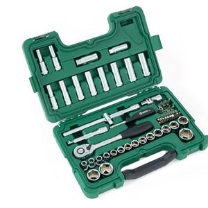 USA APEX 60 pièces. Jeu de douilles à main 1/2 pouce, clés en acier et en plastique avec embouts, y compris boîte, étui rigide, réparation de véhicules à <span class=keywords><strong>domicile</strong></span> - Product Image 2