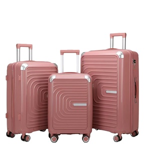 Luxury Fashionable PP Luggage Sets High Quality <strong>Trolley</strong> Suitcase with Lock Drawbar Multiple Colors Factory Wholesale Travel Bags - Product Image 4