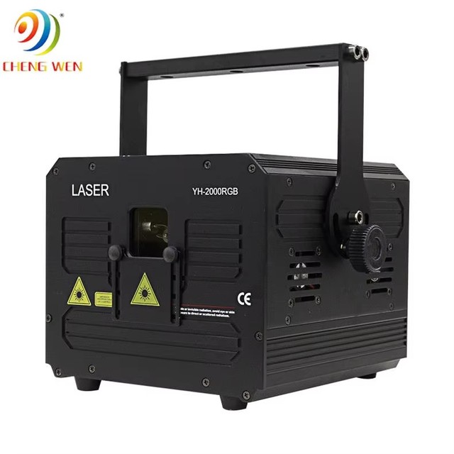 4W RGB Animation Laser Light Full Color 3D Disco Laser Show Projector with SD Card ILDA DMX Stage Lighting