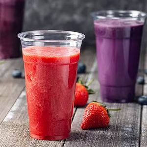 Gobelets en plastique PET transparents à paroi simple de 98 mm, de qualité alimentaire, écologiques, jetables, personnalisables pour le lait, le café, les jus - Product Image 4