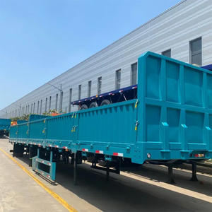 3 <span class=keywords><strong>essieux</strong></span> plate-forme rideau de chute paroi latérale Cargo Buffet ouvert semi-<span class=keywords><strong>remorque</strong></span> avec <span class=keywords><strong>porte</strong></span> arrière - Product Image 3