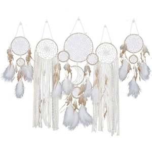 Articles de décoration de chambre pour garçon grand macramé gland tenture murale Art bohème rotin maille à la main cuisine décor feuille dessus de <span class=keywords><strong>Table</strong></span> - Product Image 2