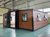 Maison préfabriquée de luxe avec 2 chambres et 1 salle de bain, maison de bureau extensible, maison conteneur, maison capsule