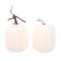 Meilleure vente transfrontalière : Grand modèle de citrouille blanche en polyuréthane, idéal pour la peinture DIY et le graffiti, parfait pour la décoration intérieure d'Halloween
