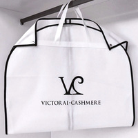 Sacs de rangement pour vêtements en gros avec fenêtre en PVC, sacs de rangement pour costumes à fermeture éclair