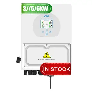 Deye 3kw 3.6 kw 5kw 6kw SUN-3.6K-SG04LP1-EU SUN-5K-SG04LP1-EU SUN-6K-SG04LP1-EU Single Phase 2 MPPT Deye Solar Hybrid Inverter