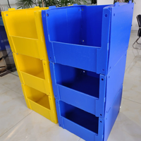 Boîte d'emballage en plastique anti-statique écologique de 5mm d'épaisseur en carton ondulé pliable PP creux