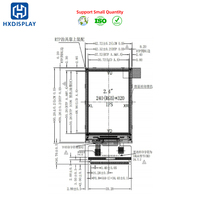 2,4 Zoll IPS TFT LCD Displaymodul 240x320 Auflösung Kapazitiver Touchscreen für Industriesteuerung und Smart Devices