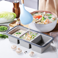 Boîte à lunch en silicone à compartiments multiples, conservation de la fraîcheur et chauffage au micro-ondes, conception étanche pour adultes, stockage au réfrigérateur