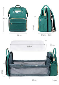 Sac à langer personnalisé, sac à langer pour maman, berceau portable, sac à dos multifonctionnel, sac à dos extensible pour bébé, sac à dos pour maman - Product Image 6