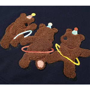 OEM Custom Mommy and Me abiti per la famiglia abbinati abiti invernali orsi personalizzati ciniglia ricamo <span class=keywords><strong>felpa</strong></span> in pile per le donne - Product Image 2