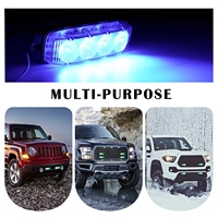 ECE R65 LED bleue Lampe d'avertissement stroboscopique d'urgence Grille de montage en surface Tête d'éclairage stroboscopique Lampe d'avertissement LED Accessoires d'éclairage de voiture