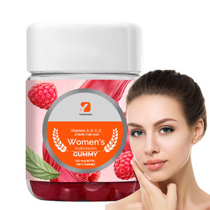Caramelos de goma multivitamínicos masticables OEM para mujeres Vitaminas D C E Biotina Ácido fólico Apoya la piel saludable y los huesos fuertes - Product Image 1