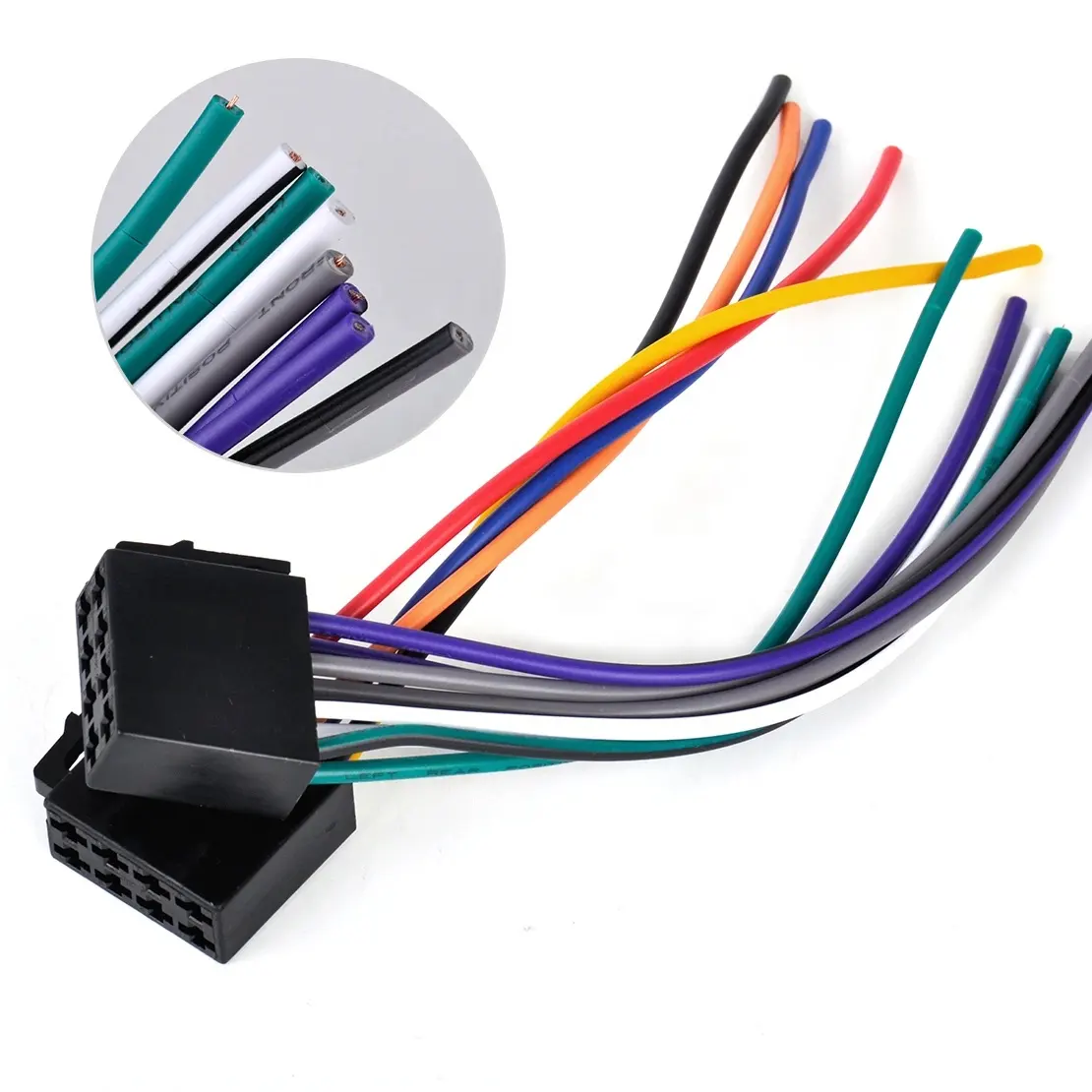 Câble stéréo automatique personnalisé OEM ODM fils électriques assemblage de faisceau de câbles d'autoradio bornes Molex connecteurs JST
