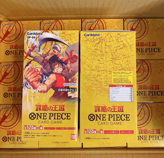 Genuine One Pieced OP04 Japanese Version Booster Pack Premium Trading Card Game Collectible Anime Cards Hobby Collection Toy