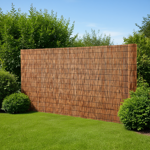 Valla de mimbre natural de 16.4 x 4 pies, pantalla de privacidad para patio trasero, marco de bambú tradicional, celosía para paisajismo de jardín - Product Image 2