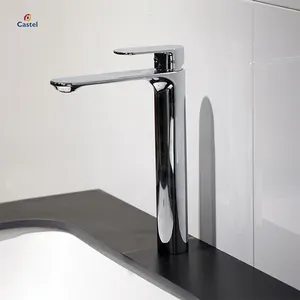 Di design di alta qualità rubinetti del bacino ponte montato in ottone rubinetto dell'acqua bagno rubinetto alto