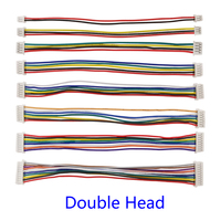 Connecteur de câble à tête simple/double JST 1.25mm, Micro JST pas de 1.25mm, prise femelle à 2/3/4/5/6/7/8/10 broches, fil électronique, 10 pièces
