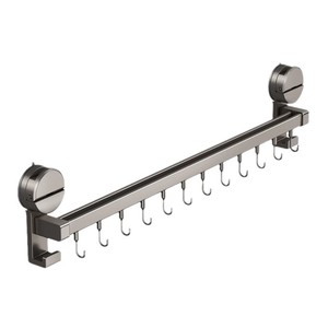 Kitchen Storage Rack Wall Mounted No Drill <b>Suction</b> <b>Cup</b> <b>Hook</b> Multi Functional Knife Pot Lid Spoon Spatula Organizer - Product Image 5