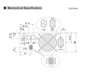 Hecho en Taiwán, Generador de Corriente Alterna de Onda Sinusoidal Pura TN-1500-248B de 1500W, TN-1500-248B TN-1500 - Product Image 6