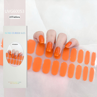 Film adhésif semi-durci UV pour ongles, motif floral, non toxique, à usage unique, pour le marché allemand, qualité supérieure