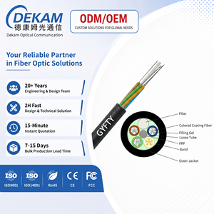 Cable <span class=keywords><strong>de</strong></span> Fibra Óptica para Exteriores GYFTY73 <span class=keywords><strong>de</strong></span> 432 Núcleos G655 Monomodo con Doble Cubierta, 2 km <span class=keywords><strong>de</strong></span> Longitud, Sin Metal, con Elemento <span class=keywords><strong>de</strong></span> Refuerzo, Precio con Descuento - Product Image 1