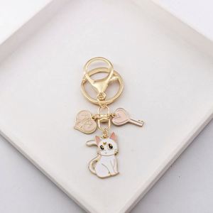 Lovely Girls Backpack Pendants Japan Manga Sailor Moon Metal Alloy Custom Design <b>Keychains</b>-Collectible Souvenir - Product Image 1
