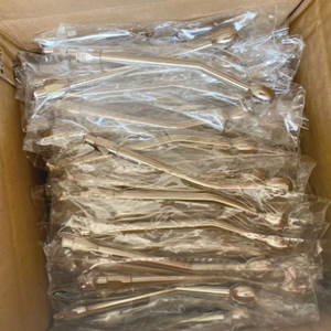 Aguja de jeringa de drenaje oral veterinario de alta calidad, cánula de latón cromado para animales - Product Image 4