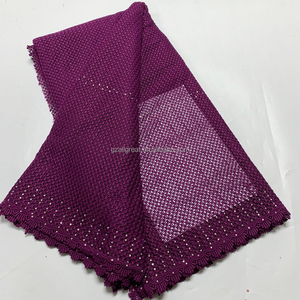 Ok4015 Phi Dây Ren Vải Chất Lượng Cao 5 Sân Guipure Vải Với Đá Nigeria Lưới Vải Tuyn Ren Vải - Product Image 2