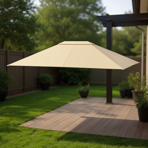 Telo di Ricambio per Gazebo Pergola 3x3m in Tessuto per Arredamento Esterno Design Contemporaneo - Product Image 2