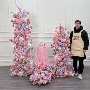 Decoración de centro comercial, hortensias de seda, fondo para fotos de boda, pared de flores artificiales, arreglo floral para fiestas, hilera de flores - Product Image 2