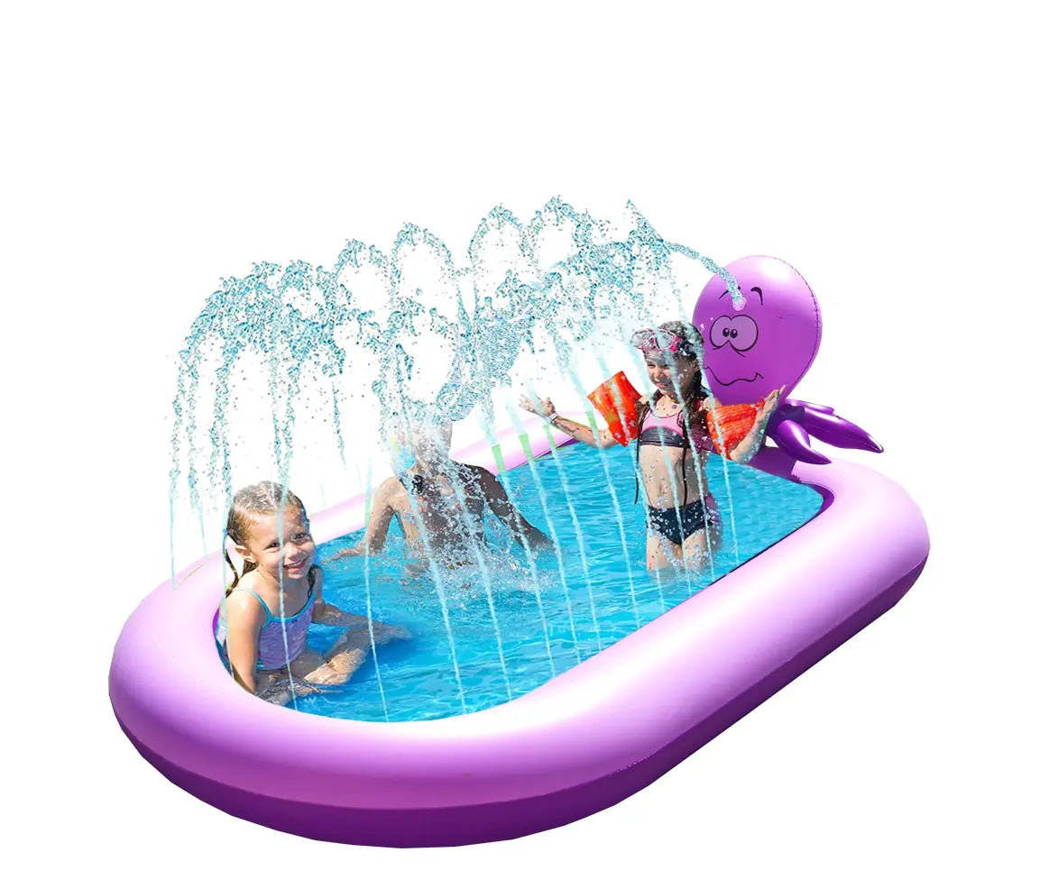 Aufblasbarer Kunststoff Animal Pool Outdoor Sprinkler Spiel pool Wasserspiel zeug Wassersport für Kinder