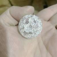 Nouvelle boule de cristal craquelé polie en verre, boule de glace craquelée, décoration d'intérieur Feng Shui, cadeau, 3 cm, impression UV, logo personnalisé