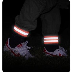 Bandes réfléchissantes pour jambes de vélo, chauffe-jambes de cyclisme, pantalons de VTT haute visibilité pour la nuit, bandes d'avertissement enroulables - Product Image 4