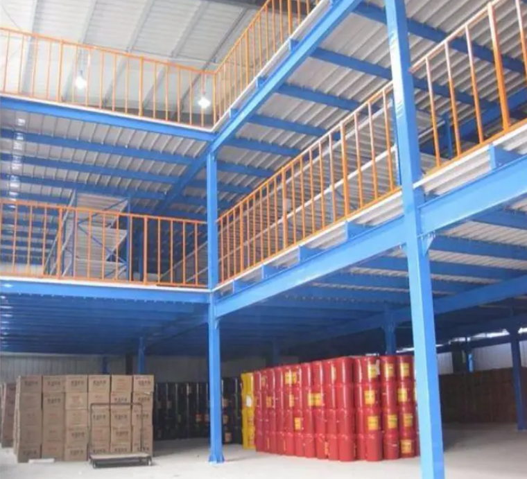 Steel Structure Mezzanine Floor Platform Rack System Multi-level Steel ...