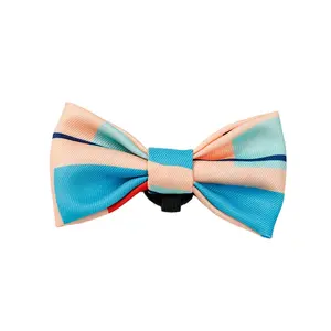 Manufacturer Customized Dog Cat Bow Tie Popular Multi Color Adjustable Dog Cat Collar Puppy Bow tie