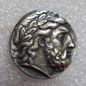 Moneda de plata macedónica griega antigua reproducción de réplica de calidad del Museo <span class=keywords><strong>Felipe</strong></span> <span class=keywords><strong>II</strong></span> - Product Image 2