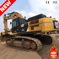 Excavadora de cadenas grande Cat 340 usada por un solo propietario, 40 toneladas, pintura original, sin óxido, para movimiento de tierras, certificación CE, lista para enviar
