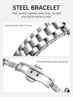 Montre à quartz supérieure, montre à quartz standard, montre à diamants, montre à quartz en acier inoxydable, horloge masculine