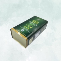 Boîtes métalliques carrées personnalisées de 1000 ml de qualité alimentaire pour l'emballage en gros d'huile d'olive, de lait, de chewing-gum et de pain