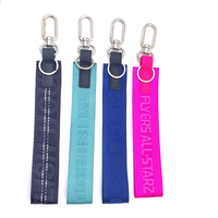 Porte-clés de haute qualité, nouveau, avec logo jacquard personnalisé, sangle courte pour téléphone portable