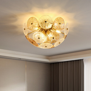 Mới Hiện Đại Trong Nhà Thiết Kế Thiết Kế Ánh Sáng Mặt Trời Hoa Thủy Tinh Đèn Chùm LED Hình Hoa Phòng Ăn Phòng Ngủ Trần Ánh Sáng - Product Image 3