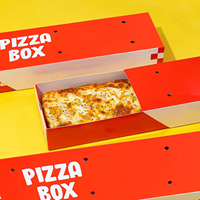 Caja de Cartón Personalizada para Alimentos, Caja Triangular Individual para Pizza de Una Rebanada, para Llevar
