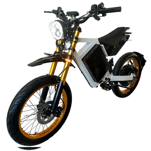 Bicicleta Eléctrica de Carretera con Suspensión Completa y Neumáticos Anchos de 19'', Motor Trasero de 72V y 15KW de Súper Potencia, Estilo Stealth Bomber - Product Image 1
